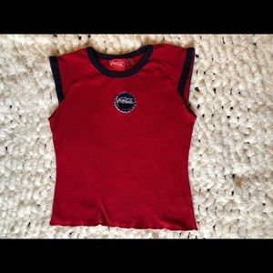 Vintage Coca-Cola brand top